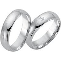 🦚 Trauringe 750er Weissgold mit Diamant 🦚 Trauringe 750er Weissgold mit Diamant