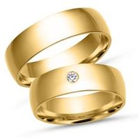 🦚 Trauringe 585er Gelbgold mit Diamant 🦚 Trauringe 585er Gelbgold mit Diamant