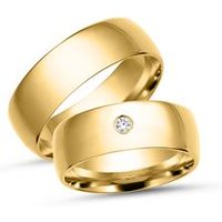 🦚 Trauringe 750er Gelbgold mit Diamant 🦚 Trauringe 750er Gelbgold mit Diamant