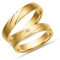 🦚 Trauringe 333er Gelbgold mit Diamant 🦚 Trauringe 333er Gelbgold mit Diamant