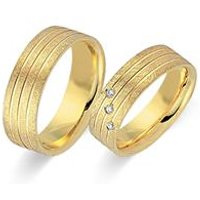 🦚 Eheringe 585er Gelbgold 3 Diamanten 🦚 Eheringe 585er Gelbgold 3 Diamanten