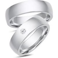 🦚 Eheringe 585er Weissgold mit Diamant 🦚 Eheringe 585er Weissgold mit Diamant