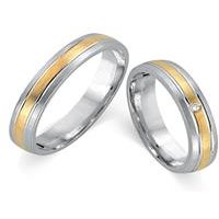 🦚 Eheringe 750er Gelb- Weissgold mit Diamant 🦚 Eheringe 750er Gelb- Weissgold mit Diamant