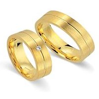 🦚 Trauringe 750er Gelbgold mit Brillant 🦚 Trauringe 750er Gelbgold mit Brillant