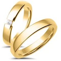 🦚 Trauringe 750er Gelbgold mit Diamant 🦚 Trauringe 750er Gelbgold mit Diamant