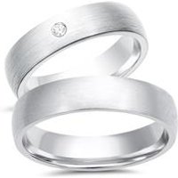 🦚 Eheringe 333er Weissgold mit Diamant 🦚 Eheringe 333er Weissgold mit Diamant