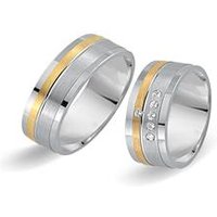 🦚 Eheringe 585er Gelb- Weissgold 6 Diamanten 🦚 Eheringe 585er Gelb- Weissgold 6 Diamanten