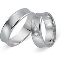 🦚 Eheringe 333er Weissgold 3 Diamanten 🦚 Eheringe 333er Weissgold 3 Diamanten