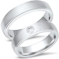 🦚 Eheringe 585er Weissgold mit Brillant 🦚 Eheringe 585er Weissgold mit Brillant