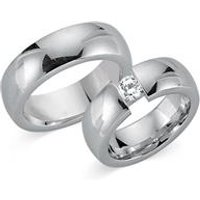 🦚 Trauringe 585er Weissgold mit Diamant 🦚 Trauringe 585er Weissgold mit Diamant