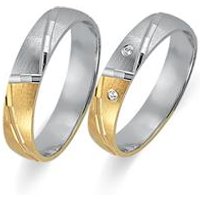 🦚 Eheringe 750er Gelb- Weissgold 2 Diamanten 🦚 Eheringe 750er Gelb- Weissgold 2 Diamanten