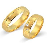 🦚 Trauringe 750er Gelbgold 2 Brillanten 🦚 Trauringe 750er Gelbgold 2 Brillanten