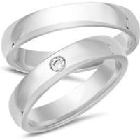 🦚 Eheringe 585er Weissgold mit Diamant 🦚 Eheringe 585er Weissgold mit Diamant