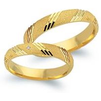 🦚 Trauringe 585er Gelbgold mit Diamant 🦚 Trauringe 585er Gelbgold mit Diamant