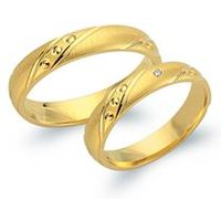 🦚 Trauringe 585er Gelbgold mit Diamant 🦚 Trauringe 585er Gelbgold mit Diamant