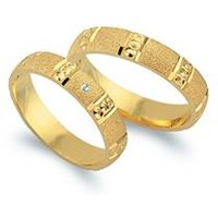 🦚 Trauringe 585er Gelbgold mit Diamant 🦚 Trauringe 585er Gelbgold mit Diamant