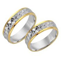 🦚 Trauringe 750er Gelb- Weissgold 🦚 Trauringe 750er Gelb- Weissgold