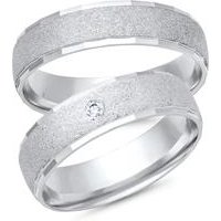 🦚 Eheringe 333er Weissgold mit Brillant 🦚 Eheringe 333er Weissgold mit Brillant