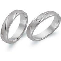 🦚 Eheringe 585er Weissgold mit Diamant 🦚 Eheringe 585er Weissgold mit Diamant