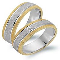 🦚 Trauringe 750er Gelb- Weissgold mit Diamant 🦚 Trauringe 750er Gelb- Weissgold mit Diamant