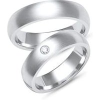 🦚 Eheringe 585er Weissgold mit Diamant 🦚 Eheringe 585er Weissgold mit Diamant