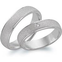 🦚 Eheringe 750er Weissgold mit Diamant 🦚 Eheringe 750er Weissgold mit Diamant