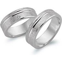 🦚 Eheringe 585er Weissgold mit Brillant 🦚 Eheringe 585er Weissgold mit Brillant