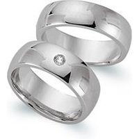 🦚 Trauringe 585er Weissgold mit Brillant 🦚 Trauringe 585er Weissgold mit Brillant