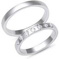 🦚 Eheringe 750er Weissgold 7 Diamanten 🦚 Eheringe 750er Weissgold 7 Diamanten