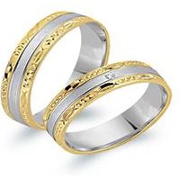 🦚 Eheringe 585er Gelb- Weissgold mit Brillant 🦚 Eheringe 585er Gelb- Weissgold mit Brillant