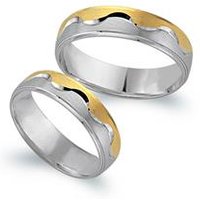 🦚 Trauringe 750er Gelb- Weissgold 🦚 Trauringe 750er Gelb- Weissgold
