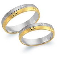 🦚 Eheringe 750er Gelb- Weissgold 🦚 Eheringe 750er Gelb- Weissgold