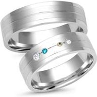 🦚 Trauringe 585er Weissgold 4 Diamanten 🦚 Trauringe 585er Weissgold 4 Diamanten