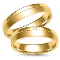 🦚 Eheringe Gelbgold mit Brillant Breite 4,5 mm 🦚 Eheringe Gelbgold mit Brillant Breite 4,5 mm