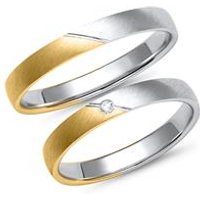 🦚 Eheringe mit Diamant Breite 3 mm 🦚 Eheringe mit Diamant Breite 3 mm