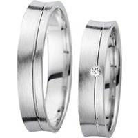 🦚 Eheringe Weißgold mit Diamant Breite 4,5 mm 🦚 Eheringe Weißgold mit Diamant Breite 4,5 mm
