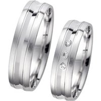 🦚 Eheringe Weißgold mit Diamanten Breite 5,5 mm 🦚 Eheringe Weißgold mit Diamanten Breite 5,5 mm