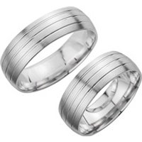 🦚 Eheringe Weißgold Breite 6,5 mm 🦚 Eheringe Weißgold Breite 6,5 mm