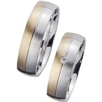 🦚 Eheringe mit Diamant Breite 6 mm 🦚 Eheringe mit Diamant Breite 6 mm