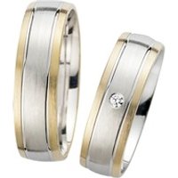 🦚 Eheringe mit Diamanten Breite 6 mm 🦚 Eheringe mit Diamanten Breite 6 mm