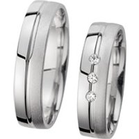 🦚 Eheringe Weißgold mit Diamanten Breite 5 mm 🦚 Eheringe Weißgold mit Diamanten Breite 5 mm