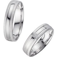 🦚 Eheringe Weißgold mit Diamanten Breite 5 mm 🦚 Eheringe Weißgold mit Diamanten Breite 5 mm