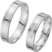 🦚 Eheringe Weißgold mit Diamanten Breite 4,5 mm 🦚 Eheringe Weißgold mit Diamanten Breite 4,5 mm