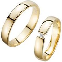 🦚 Eheringe mit Brillant Breite 4 mm 🦚 Eheringe mit Brillant Breite 4 mm