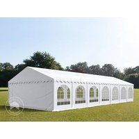 TOOLPORT 6x14m Partyzelt, PVC-Plane, weiß, mit Bodenrahmen – (2633) TOOLPORT 6x14m Partyzelt, PVC-Plane, weiß, mit Bodenrahmen – (2633)