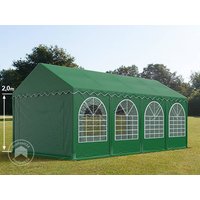 TOOLPORT 4x8m Partyzelt, PVC-Plane, dunkelgrün, mit Bodenrahmen – (2655) TOOLPORT 4x8m Partyzelt, PVC-Plane, dunkelgrün, mit Bodenrahmen – (2655)