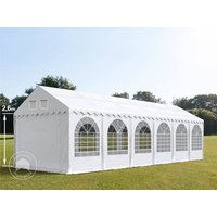 TOOLPORT 3x12m Partyzelt, PVC-Plane, weiß, mit Bodenrahmen – (37651) TOOLPORT 3x12m Partyzelt, PVC-Plane, weiß, mit Bodenrahmen – (37651)