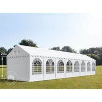 TOOLPORT 4x16m Partyzelt, PVC-Plane, weiß, mit Bodenrahmen – (37654) TOOLPORT 4x16m Partyzelt, PVC-Plane, weiß, mit Bodenrahmen – (37654)