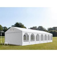 TOOLPORT 5x14m Partyzelt, PVC-Plane, weiß, mit Bodenrahmen – (37669) TOOLPORT 5x14m Partyzelt, PVC-Plane, weiß, mit Bodenrahmen – (37669)