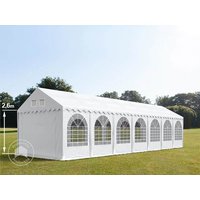 TOOLPORT 3x14m Partyzelt, PVC-Plane, weiß, mit Bodenrahmen – (37684) TOOLPORT 3x14m Partyzelt, PVC-Plane, weiß, mit Bodenrahmen – (37684)